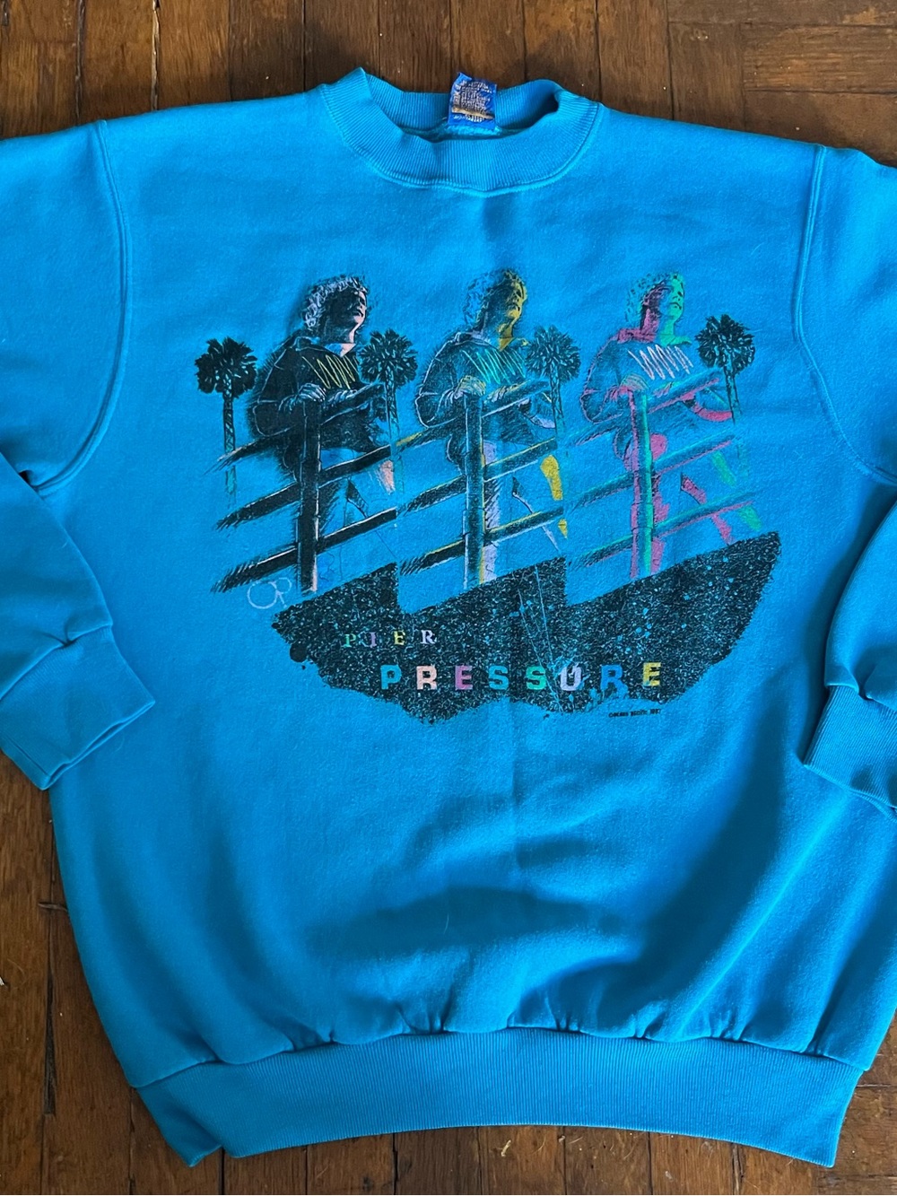 VINTAGE 80s OCEAN PACIFIC OP Pier Pressure L XL Sweatshirt